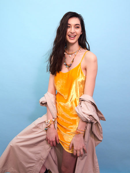 Zara yellow velvet on sale dress