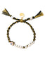 I NEED A TAN BRACELET (BLACK AND GOLD)