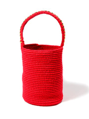 GOOD VIBES BUCKET BAG (RED)