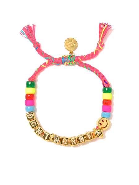 DON'T WORRY BEE HAPPY BRACELET (RAINBOW GOLD)