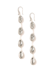 SHIMMERING SHELLS EARRINGS (SILVER)