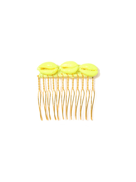 BEACH RAVE HAIR COMB (NEON YELLOW)