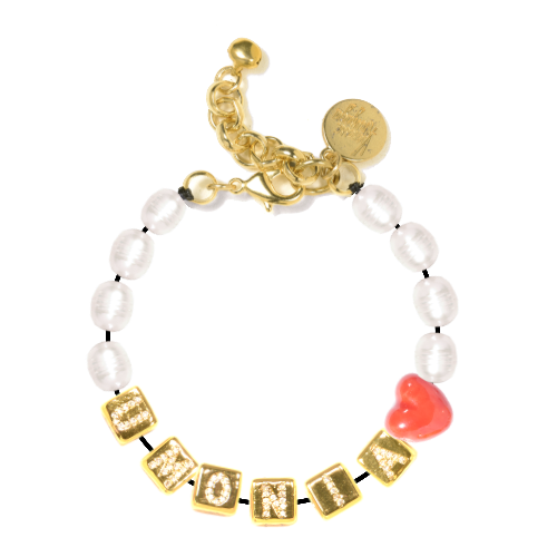 "SAY ANYTHING" CUSTOM FRESHWATER PEARL BRACELET (PAVE) - Customer's Product with price 158.00 ID 201VJv_m7-pUm7ENquChuSxl