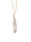 10' SINGLE FIN NECKLACE GOLD NECKLACE - Venessa Arizaga