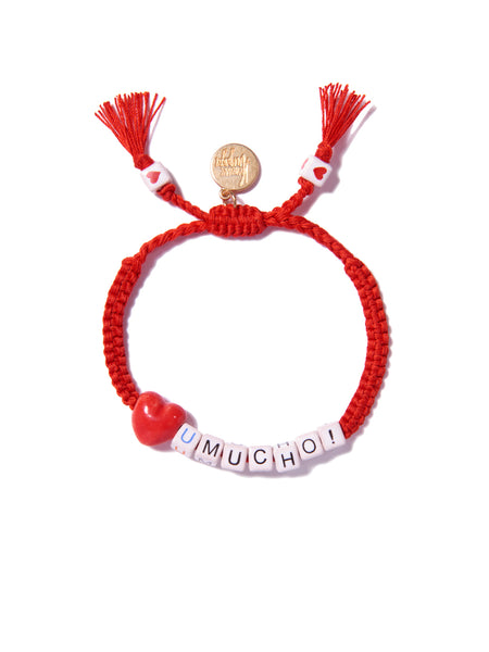 LOVE YOU MUCHO BRACELET (RED)