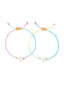 TWIN STARS BRACELET SET (RAINBOW)