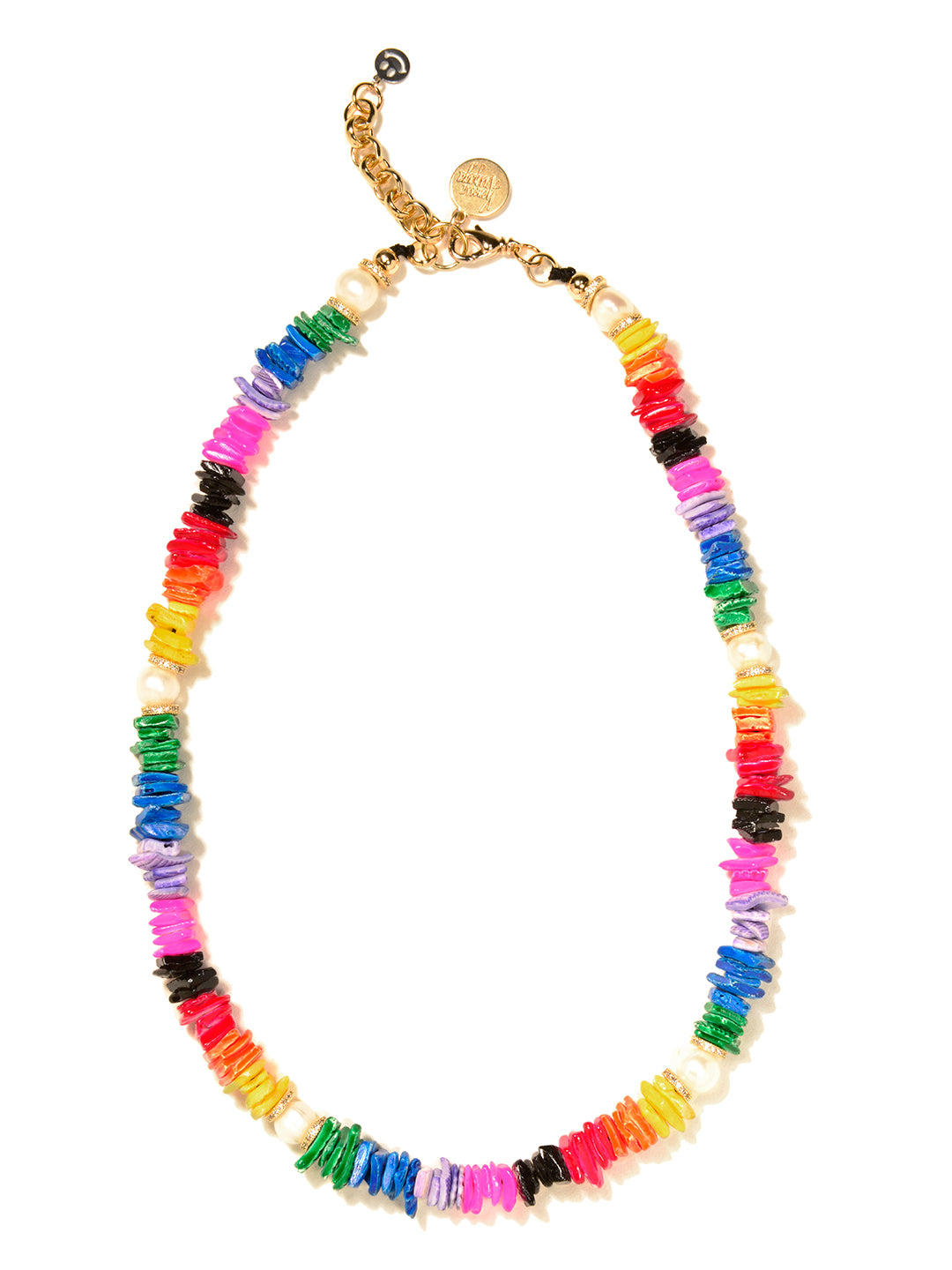 Neon Puka Shell Chip Necklace Yellow Orange Colorful Beach Ocean Jewelry  17” | eBay