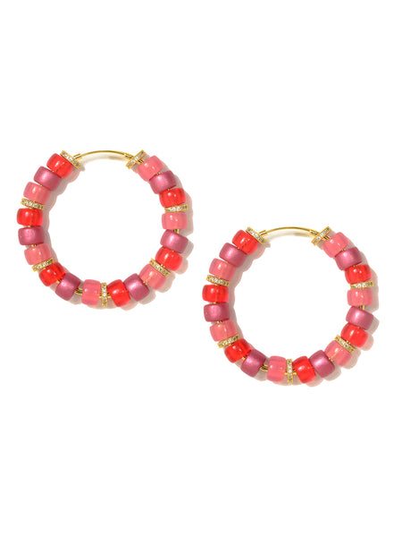 CANDY SAYS EARRINGS (PINK/ORANGE)