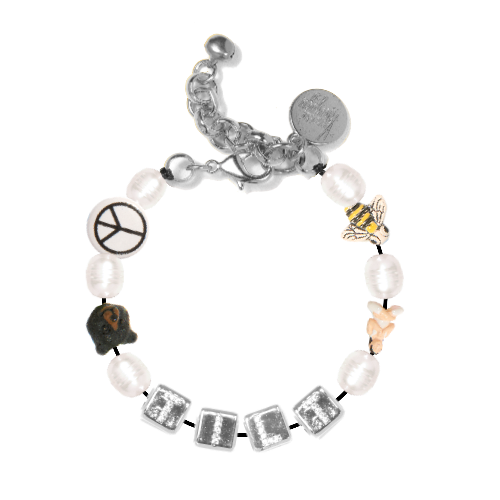 "SAY ANYTHING" CUSTOM FRESHWATER PEARL BRACELET (PAVE) - Customer's Product with price 152.00 ID 1qt7nK2CCGJqR-v5XrVFGbTR